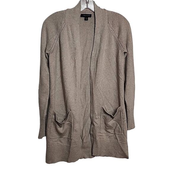 Ann Taylor Taupe Open Style Cardigan, XS - Picture 1 of 6
